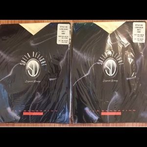 Pair of 2 NEW pantyhose Sheer Delight size 2 Ivory